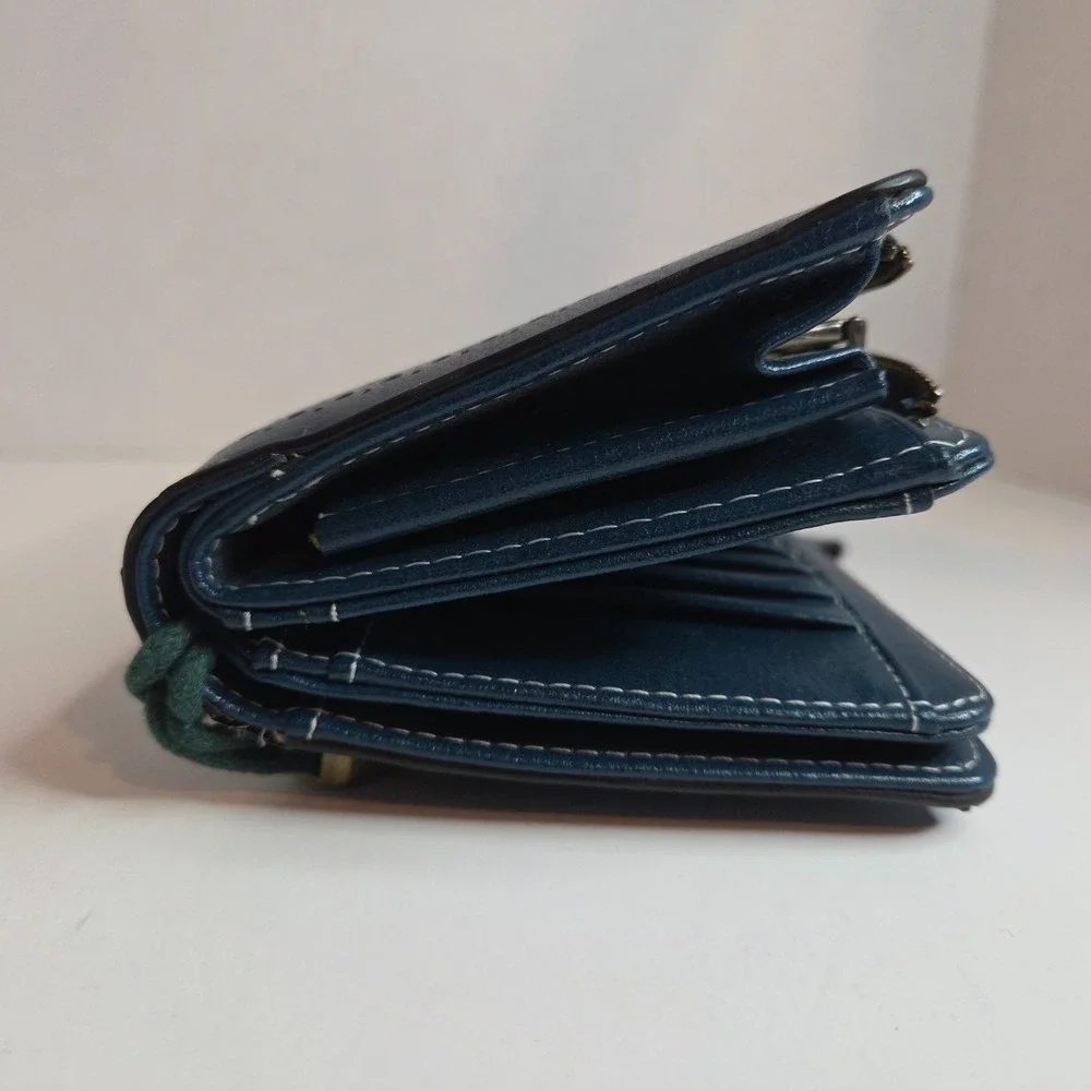 Sendefn Green Leather Clutch Card Holder, Keleel RFID Blocking